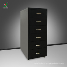 Hot sale 6 drawer cabinet knock down steel mobile drawer cabinet